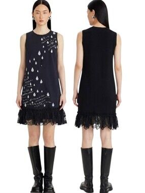 PORTS 1961 Sleeveless Embroidered French Shift Dress - Size 4